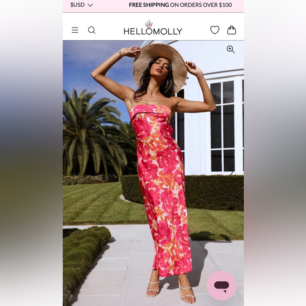 Hello Molly floral midi dress